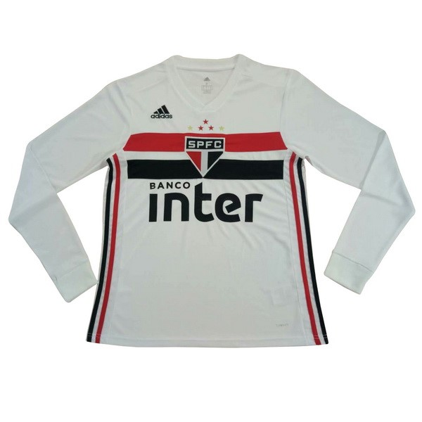 Camiseta São Paulo 1ª ML 2019/20 Blanco